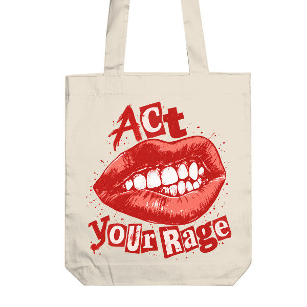 Act Your Rage - Nekoušu. Zatím. - bavlněná taška rty
