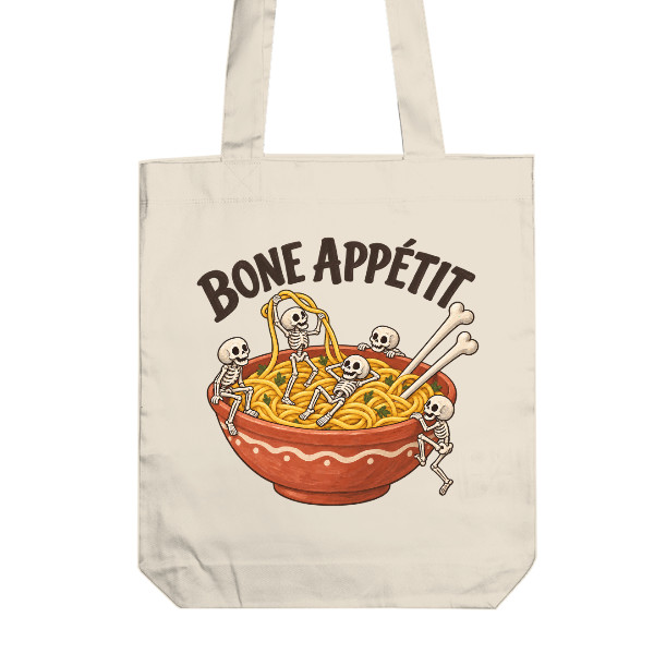 Bone Appétit - Pasta with Extra Bones - Spaghetti Tote bag