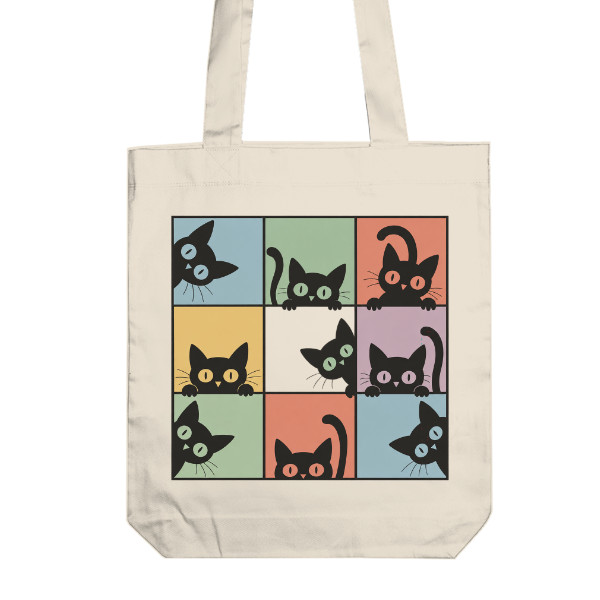Nine cats, nine pairs of eyes, nowhere to hide that tuna